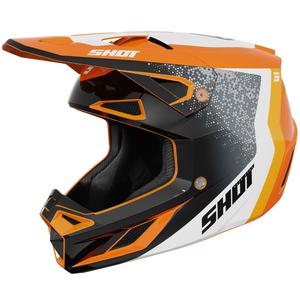 Motokros čelada Shot Speed Hybrid sijajno oranžna