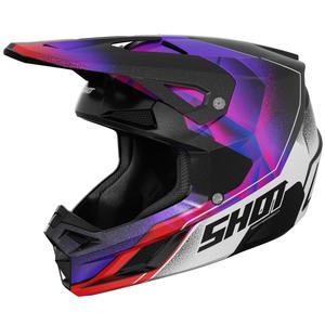 Motokros čelada Shot Speed Olymp biserno vijolična