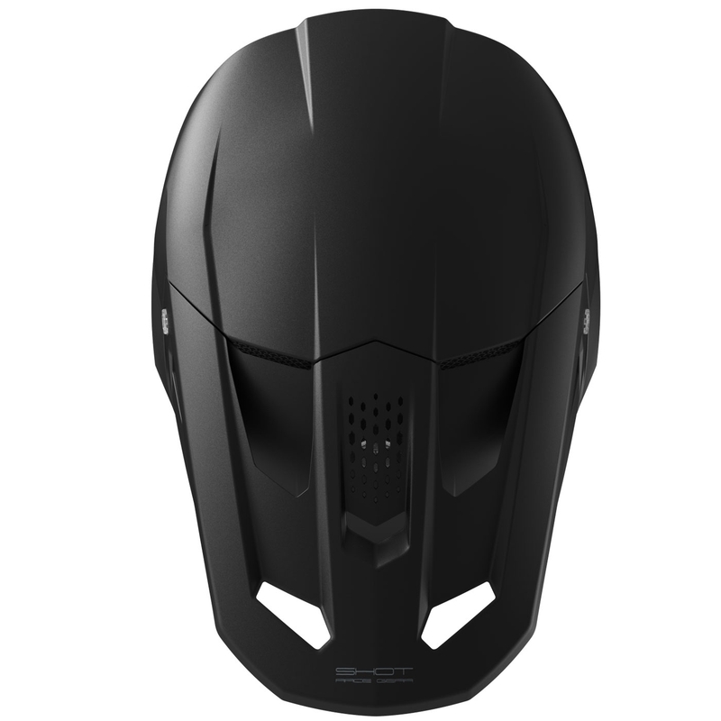 Motokros čelada Shot Speed Solid mat črna