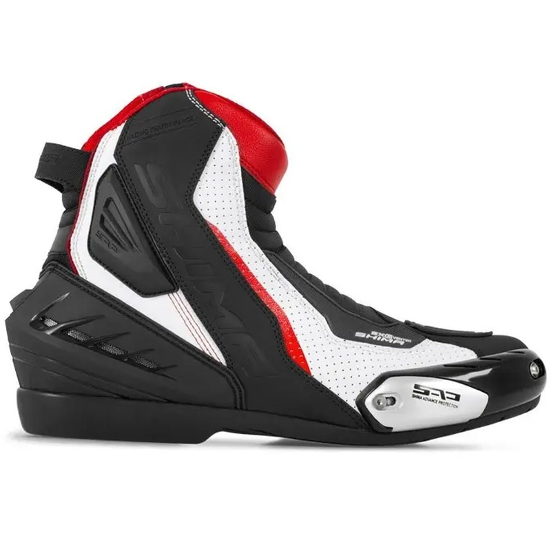 Moto škornji Shima SX-6 črno-belo-rdeči