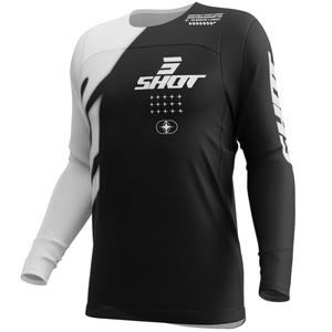 Motokros dres Shot Contact Myst črne barve