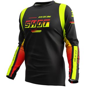 Motokros dres Shot Devo Block fluo rumen