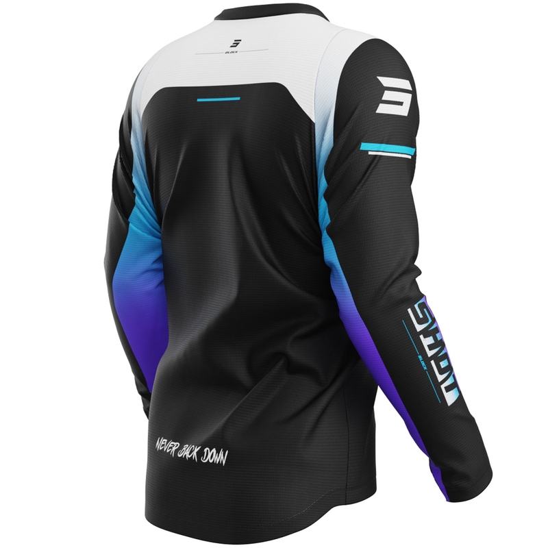Motokros dres Shot Devo Block vijoličen