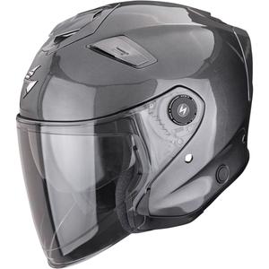 Moto čelada Scorpion EXO-GT Jet Solid z odprtim obrazom, kovinsko siva