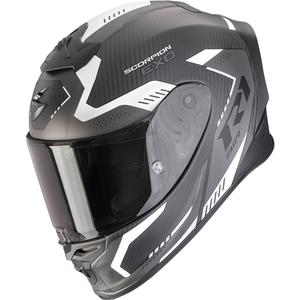 Moto čelada Scorpion EXO-R1 EVO II Carbon Air Propel Full Face, mat črno-srebrna