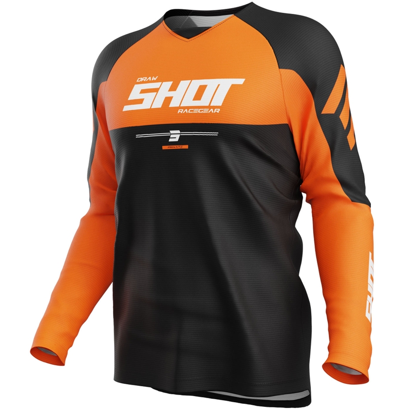 Motokros dres Shot Draw Private oranžen
