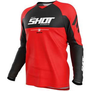 Motokros dres Shot Draw Private rdeč