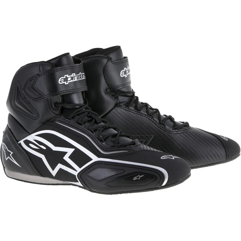 Alpinestars Faster 2 črni in srebrni motoristični škornji