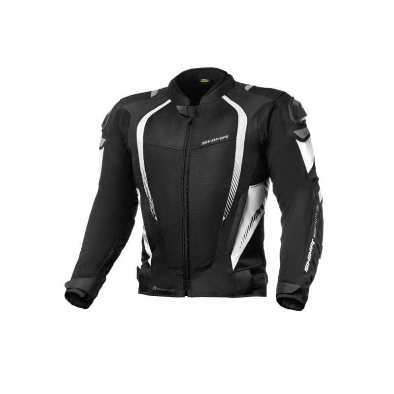 Shima Mesh Pro Black and White motoristična jakna razprodaja