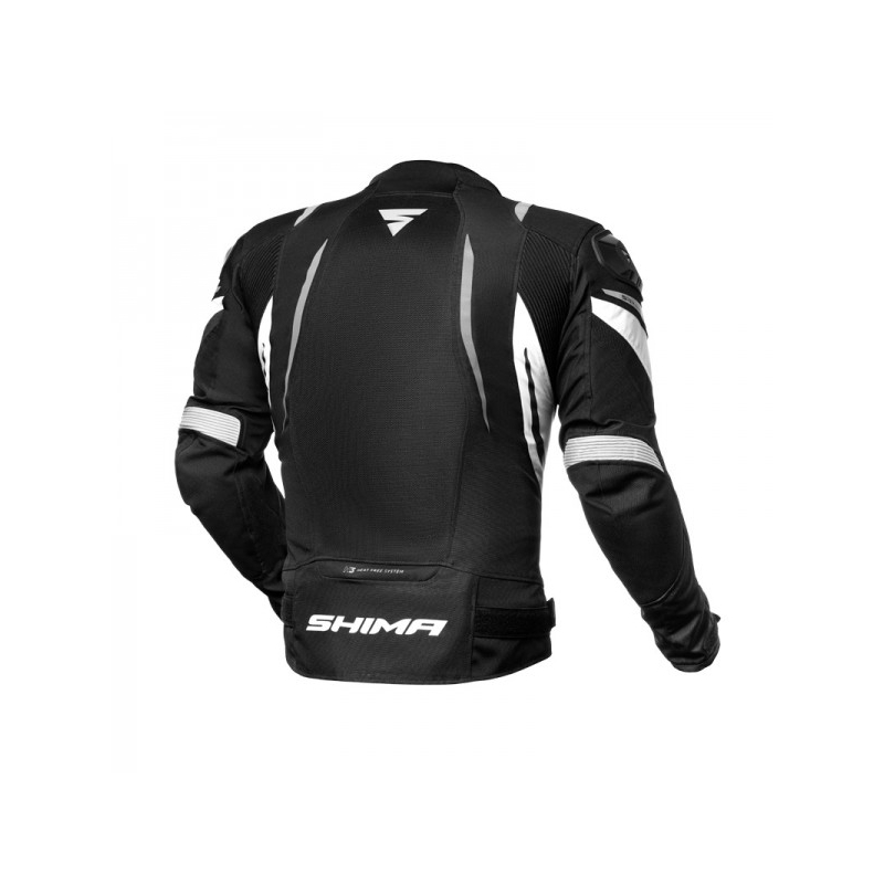 Shima Mesh Pro Black and White motoristična jakna razprodaja