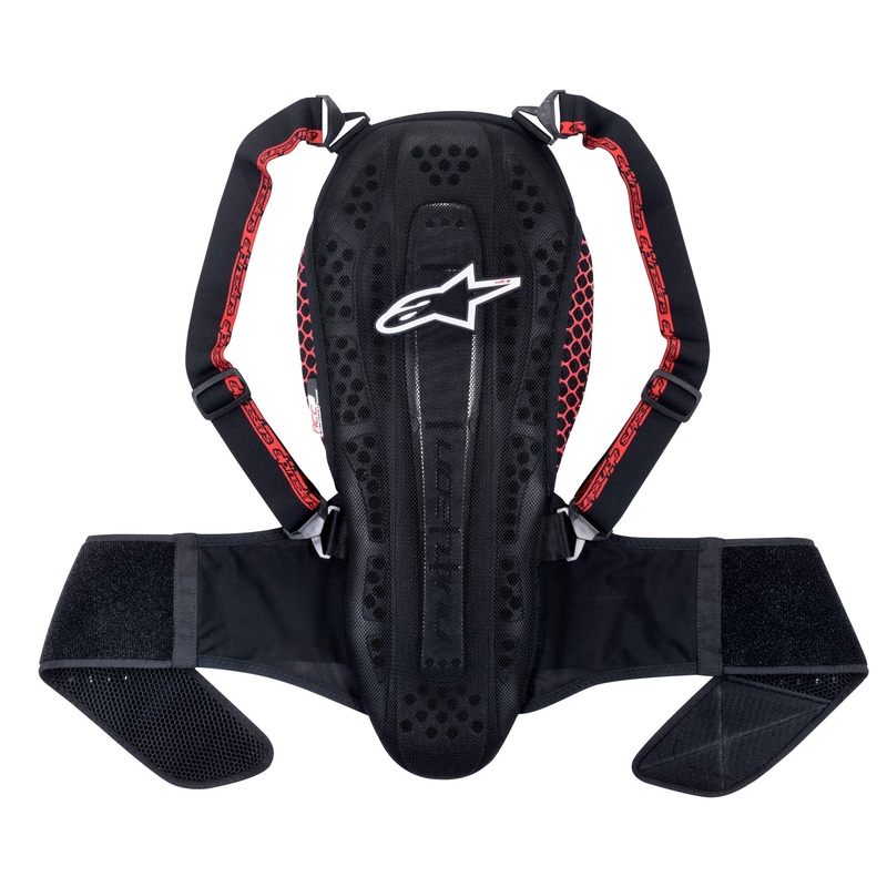 Alpinestars Nucleon KR-2 črno-rdeča zaščita hrbtenice