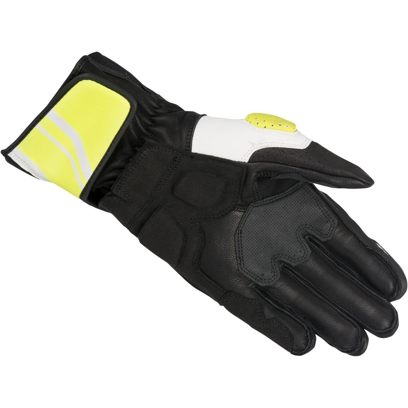 Alpinestars SP-8 motoristične rokavice črne, bele in rumene barve