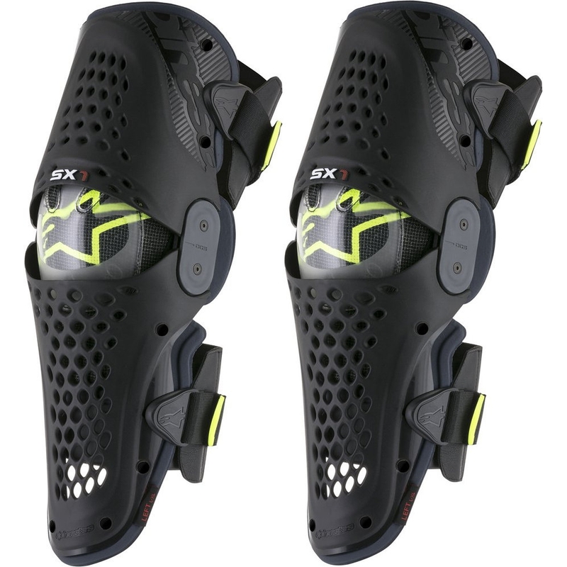 Ščitniki za kolena Alpinestars SX-1 antracit-fluo rumena