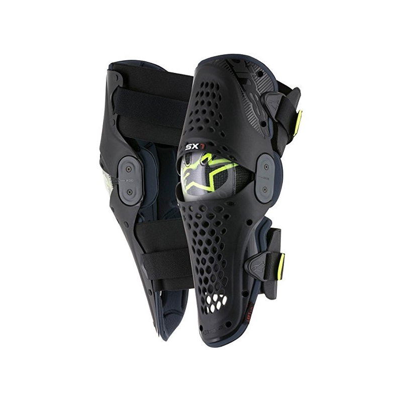 Ščitniki za kolena Alpinestars SX-1 antracit-fluo rumena