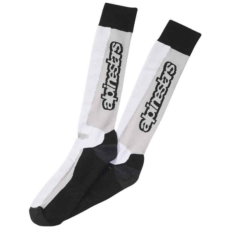 Alpinestars Touring Poletne nogavice black-grey-white