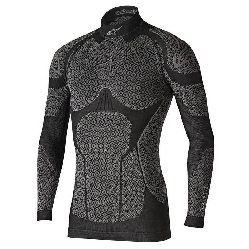 Alpinestars Ride Tech Winter termo majica z dolgimi rokavi sive in črne barve