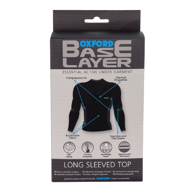 Oxford Base Layer Termalna majica z dolgimi rokavi Black razprodaja