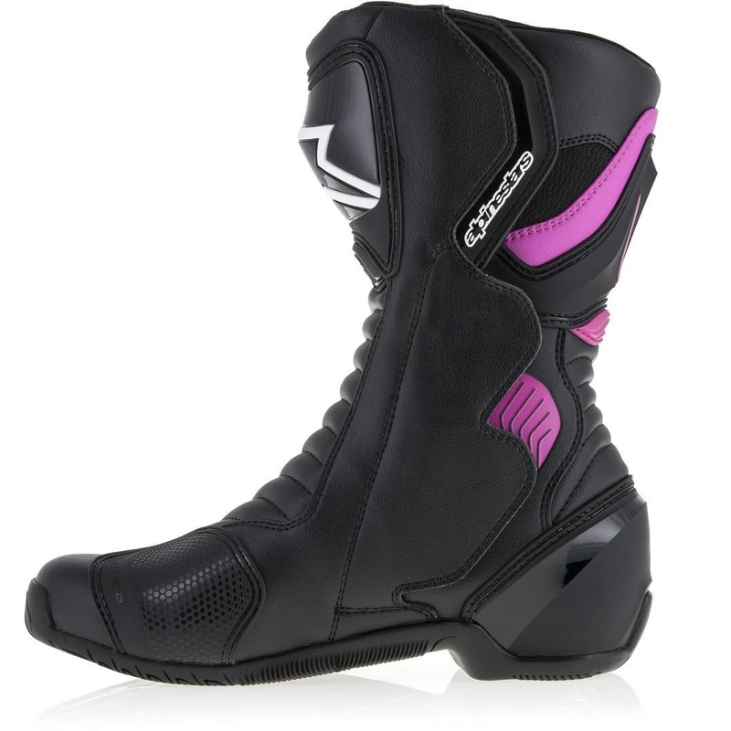 Alpinestars Stella S-MX 6 Ženski motoristični škornji črna, vijolična in bela