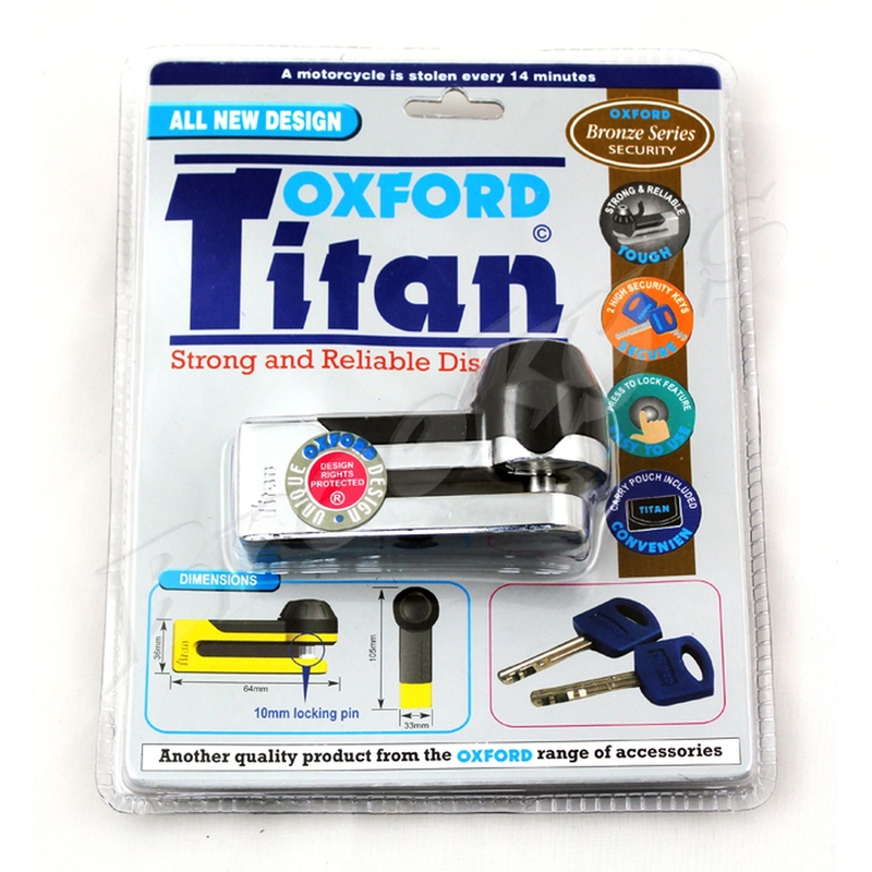 Ključavnica disketne zavore Oxford Titan krom