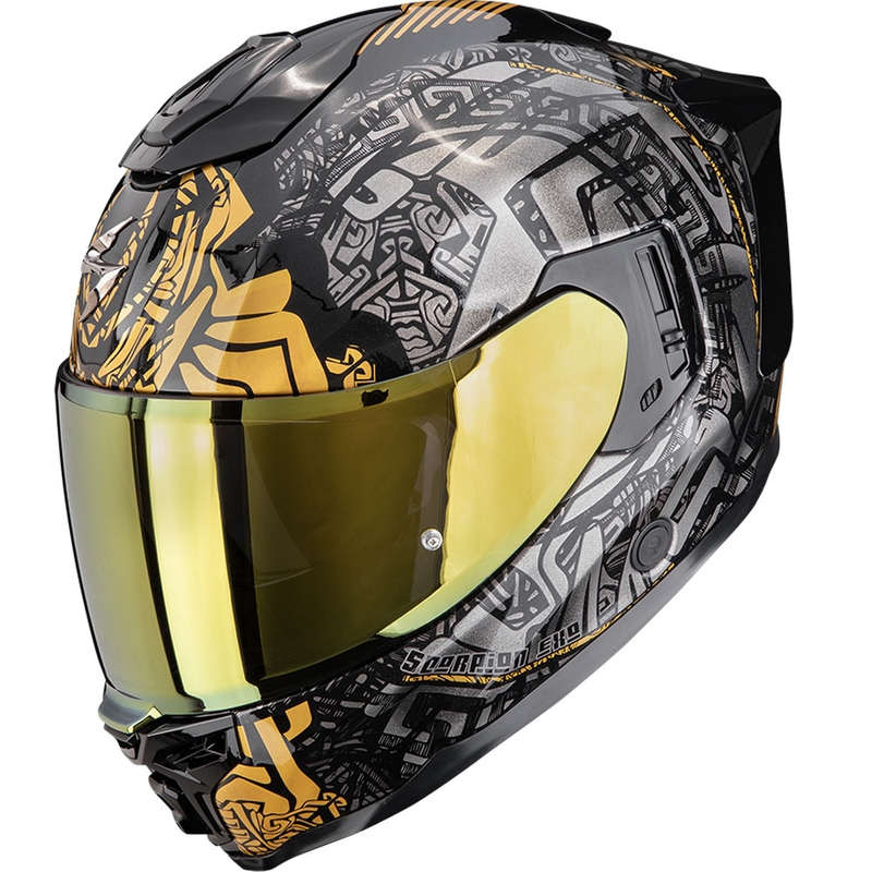 Scorpion EXO-1500 Air Apus integralna motoristična čelada črno-sivo-zlata