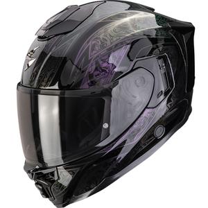 Scorpion EXO-1500 Air Fantasy motoristična čelada z integriranim obrazom, črna, kameleon