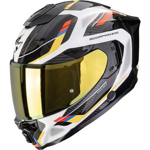 Scorpion EXO-1500 Air Sleek integralna motoristična čelada belo-modro-rumena