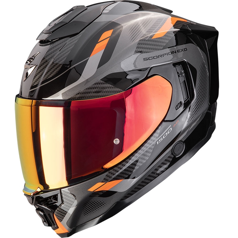 Scorpion EXO-1500 Air Sleek integralna motoristična čelada črno-oranžna
