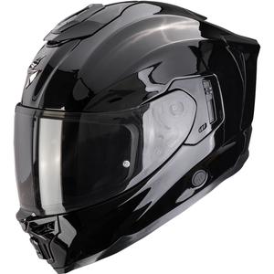 Scorpion EXO-1500 Air Solid motoristična čelada z integriranim obrazom, črna