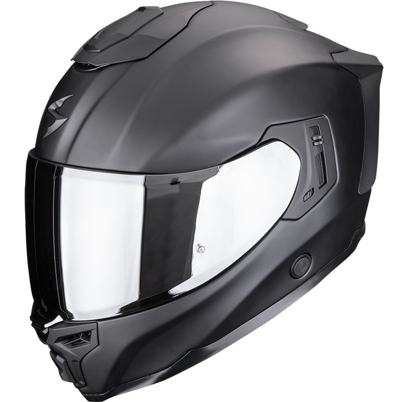 Scorpion EXO-1500 Air Solid motoristična čelada z integriranim obrazom, mat črna