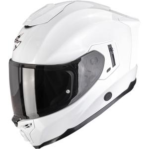Scorpion EXO-1500 Air Solid motoristična čelada z integriranim obrazom, biserno bela