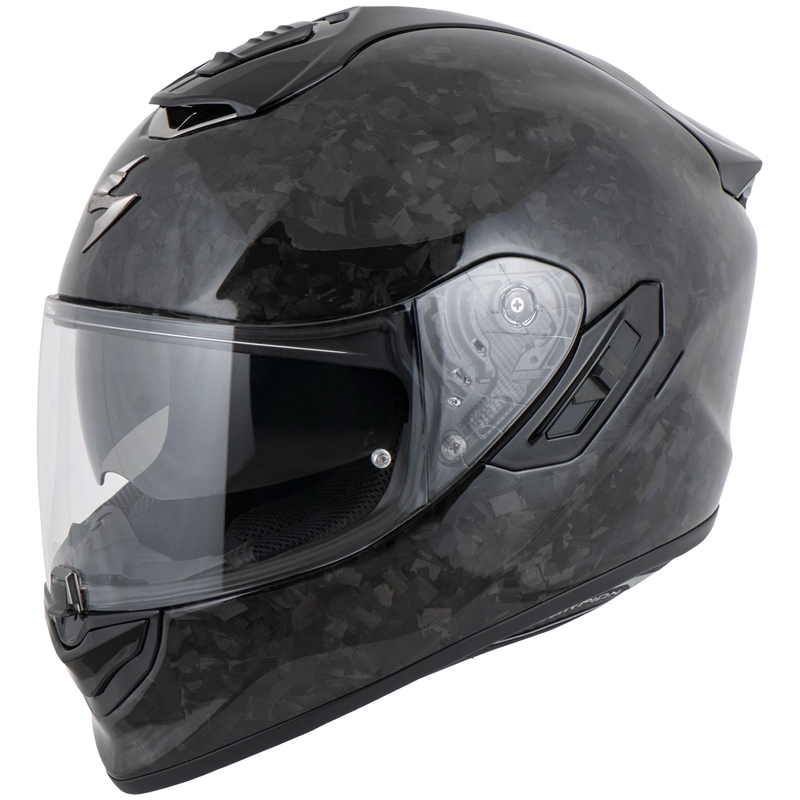 Scorpion EXO-1400 EVO II CARBON AIR motoristična čelada z integriranim obrazom, oniks razprodaja