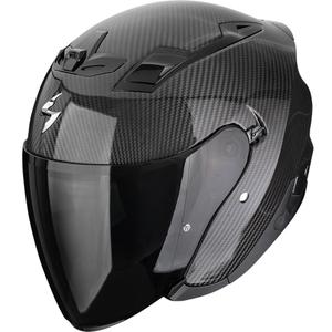 Moto čelada Scorpion EXO-Z1 Carbon Solid z odprtim obrazom, črna