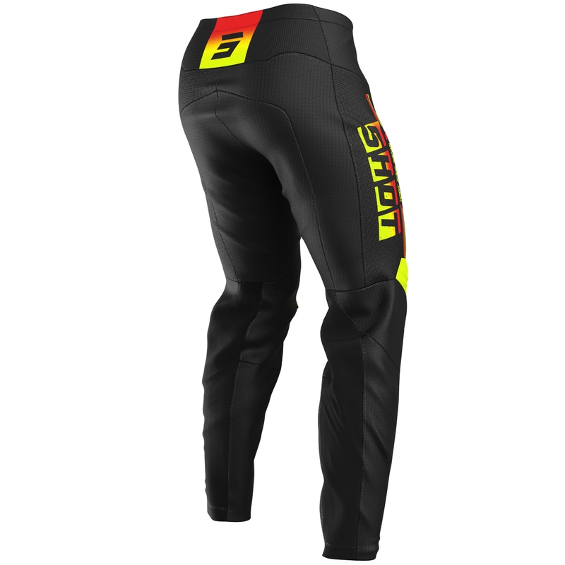 Motokros hlače Shot Devo Block fluo rumene