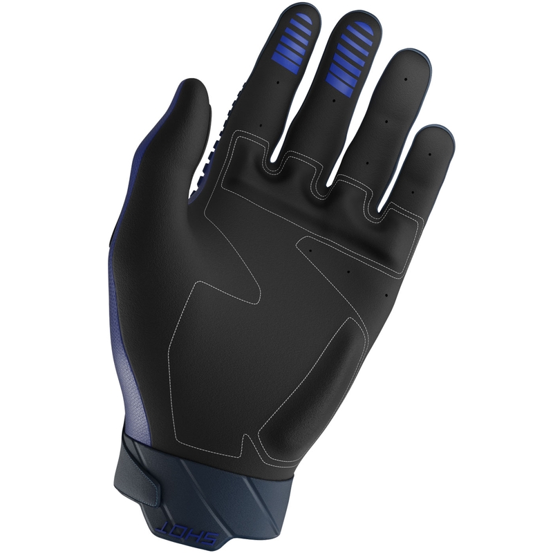 Motokros rokavice Shot Core Max modre
