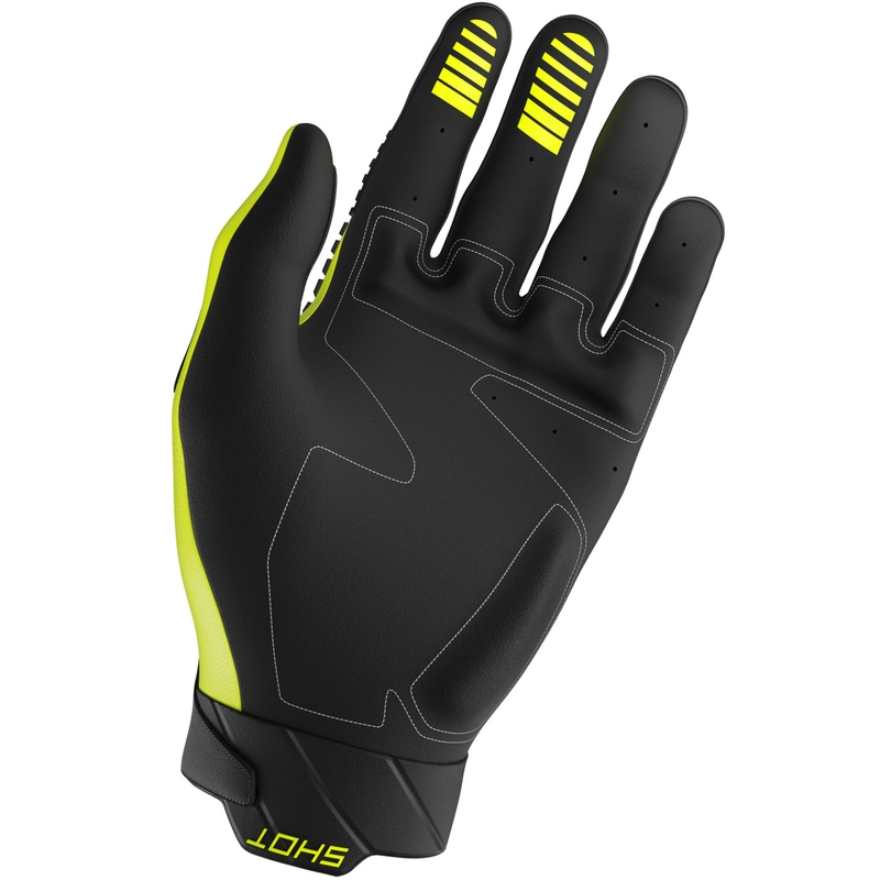 Motokros rokavice Shot Core Max fluo rumene