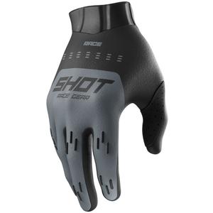 Motokros rokavice Shot Race Evo črno-sive