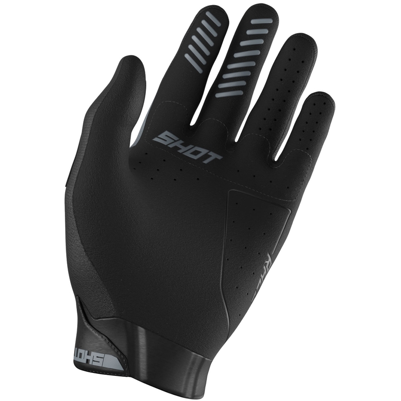Motokros rokavice Shot Race Evo črno-sive
