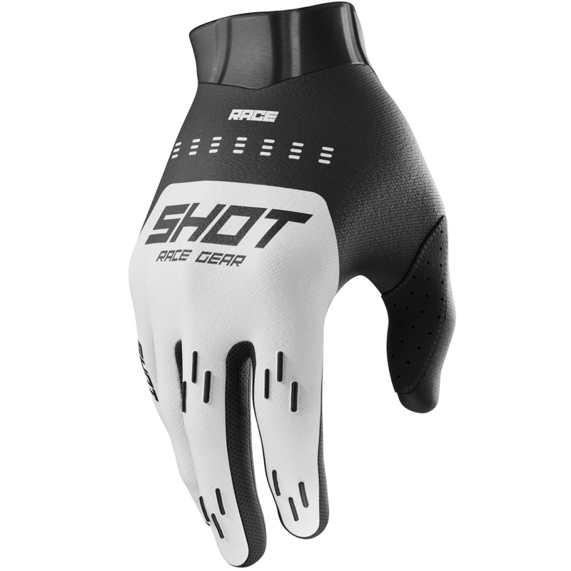 Motokros rokavice Shot Race Evo bele barve