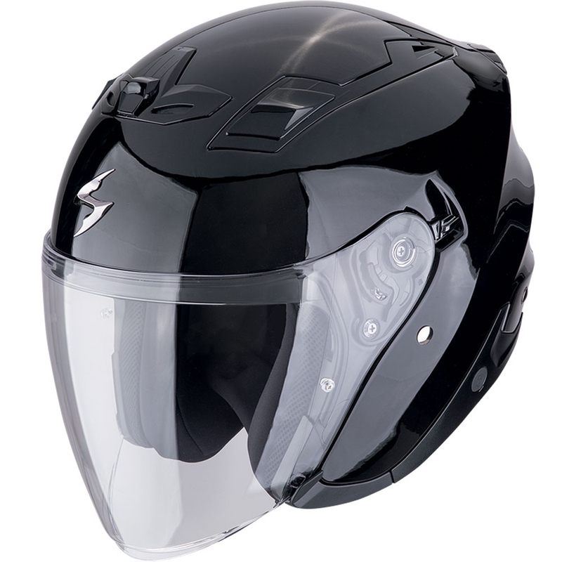 Scorpion EXO-Z1 SOLID odprta motoristična čelada, kovinsko črna