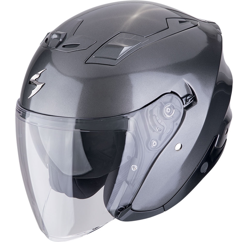 Scorpion EXO-Z1 SOLID odprta motoristična čelada, kovinsko siva