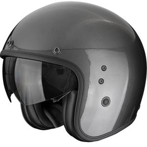 Scorpion Belfast EVO Solid odprta motoristična čelada kovinsko siva