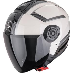 Odprta motoristična čelada Scorpion EXO-CITY II Cosmos, kremno-črna