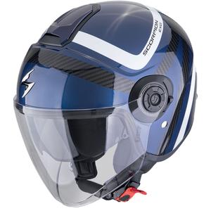 Odprta čelada Scorpion EXO-CITY II RIVA modro-črna