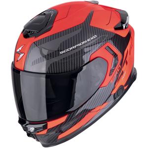 Scorpion EXO-GT SP AIR FLEX celoobrazna motoristična čelada črno-fluo rdeča