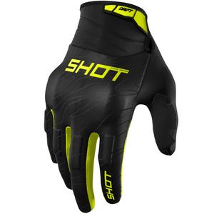 Motokros rokavice Shot Drift Onyx fluo rumene