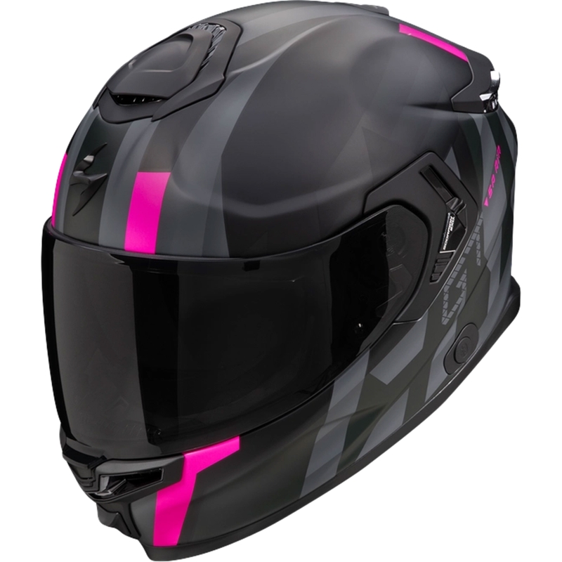 Integralna motoristična čelada Scorpion EXO-GT SP AIR TOURADVEN črno-roza razprodaja