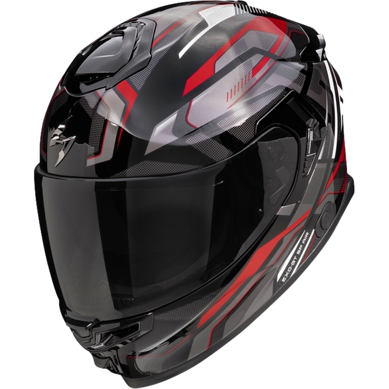 Integralna motoristična čelada Scorpion EXO-GT SP Air Augusta črno-sivo-rdeča razprodaja