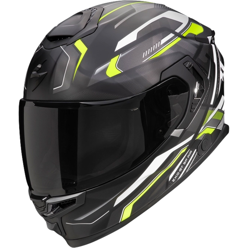 Integralna motoristična čelada Scorpion EXO-GT SP Air Augusta črno-siva-fluo rumena razprodaja