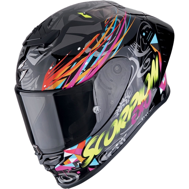 Integralna motoristična čelada Scorpion EXO-R1 EVO II AIR SAVAGE črno-modra-roza