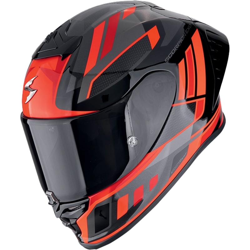 Integralna motoristična čelada Scorpion EXO-R1 EVO II AIR VITAL črno-srebrno-rdeča